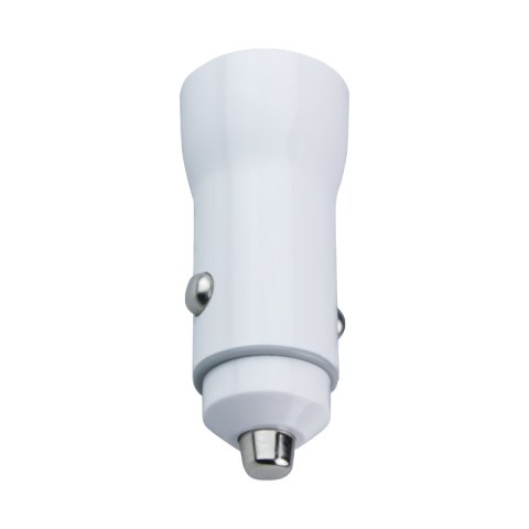 Ładowarka samochodowa 2 x USB, 2,1 A, biała DPM