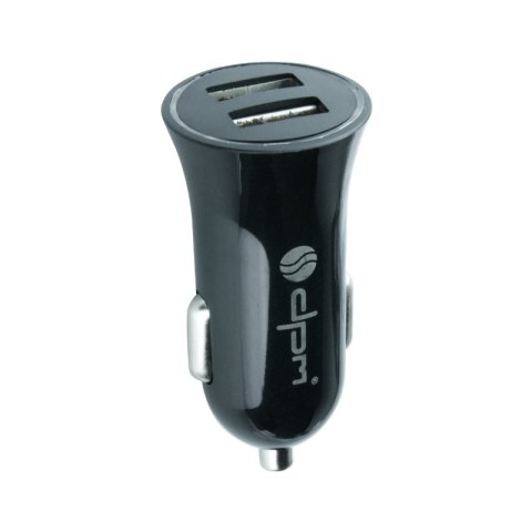 Ładowarka samochodowa 2 x USB, 2,4 A, czarna DPM