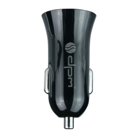 Ładowarka samochodowa 2 x USB, 2,4 A, czarna DPM