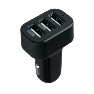 Ładowarka samochodowa 3 x USB, 5,2 A, czarna DPM