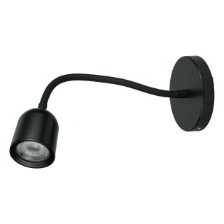 Lampka ścienna LED, 4 W, 320 lm, 4000 K, czarna DPM