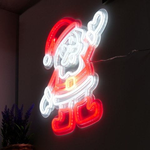 Neon LED "Mikołaj", 40 x 43.5 cm