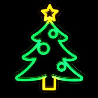 Neon LED "choinka", 22,5 x 28 cm