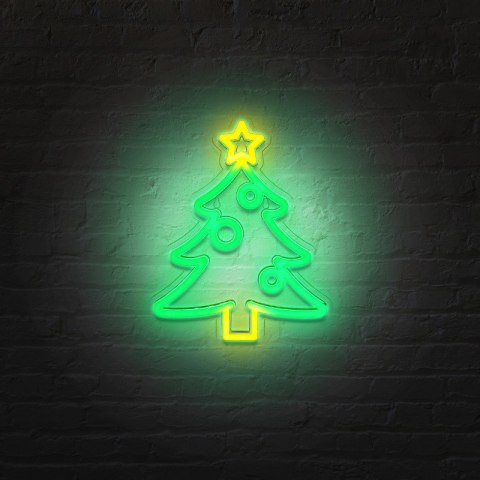 Neon LED "choinka", 22,5 x 28 cm
