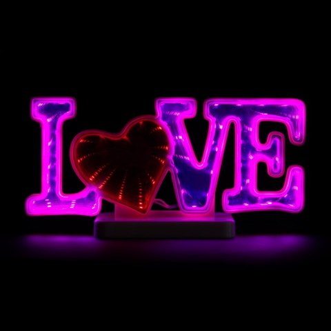 Neon LED "love", biurkowy