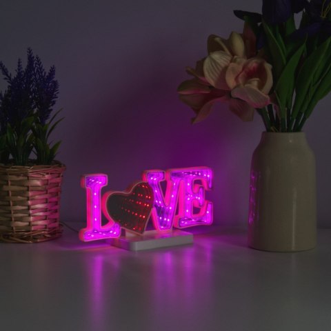 Neon LED "love", biurkowy