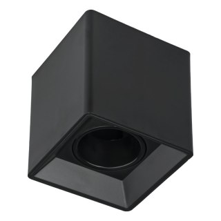Oprawa GU10, regulowana, natynkowa, kwadratowa, czarna