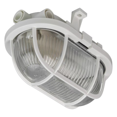 Oprawa kanałowa E27, IP44, plastik, biała