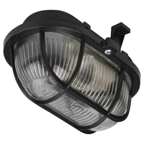 Oprawa kanałowa E27, IP44, plastik, czarna