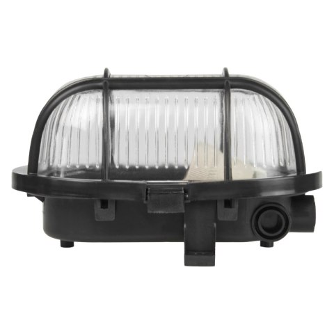 Oprawa kanałowa E27, IP44, plastik, czarna