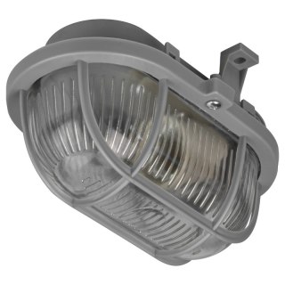 Oprawa kanałowa E27, IP44, plastik, szara