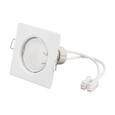 Oprawy sufitowe oczka, GU10, 3,5 W, 3000 K, kwadratowe, białe, 3 szt.