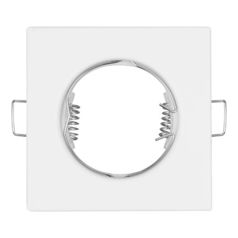 Oprawy sufitowe oczka, GU10, 3,5 W, 3000 K, kwadratowe, białe, 3 szt.