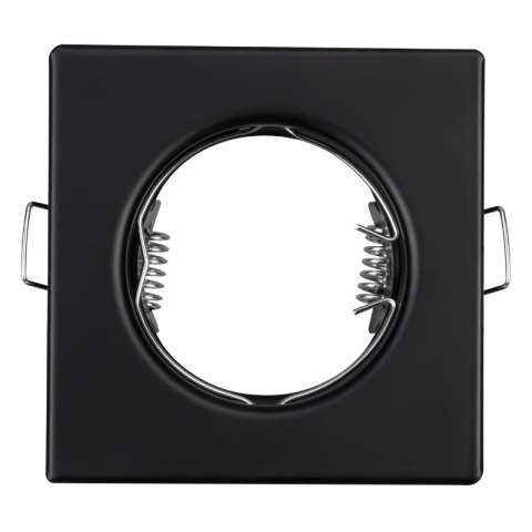 Oprawy sufitowe oczka, GU10, 3,5 W, 3000 K, kwadratowe, czarne, 3 szt.