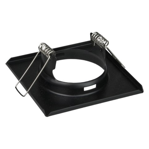 Oprawy sufitowe oczka, GU10, 3,5 W, 3000 K, kwadratowe, czarne, 3 szt.