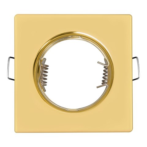Oprawy sufitowe oczka, GU10, 3,5 W, 3000 K, kwadratowe, złote, 3 szt.