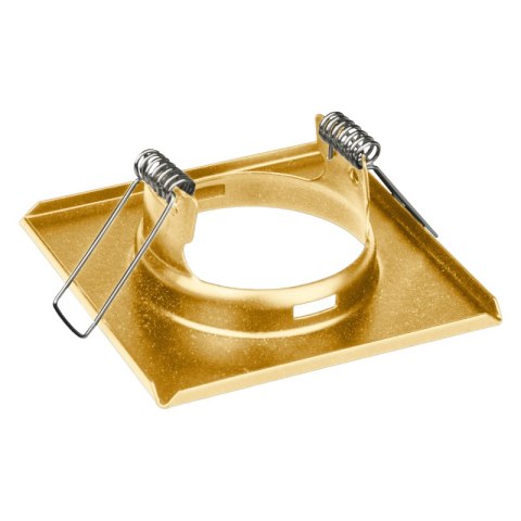 Oprawy sufitowe oczka, GU10, 3,5 W, 3000 K, kwadratowe, złote, 3 szt.