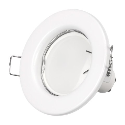 Oprawy sufitowe oczka, GU10, 3,5 W, 3000 K, okrągłe, białe, 3 szt.