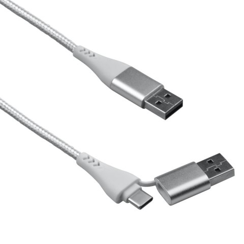 Przewód USB, 6 w 1, biały, 1,5 m