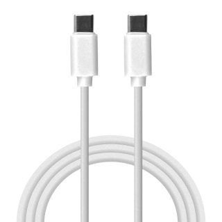 Przewód USB C - C, biały, 2 m
