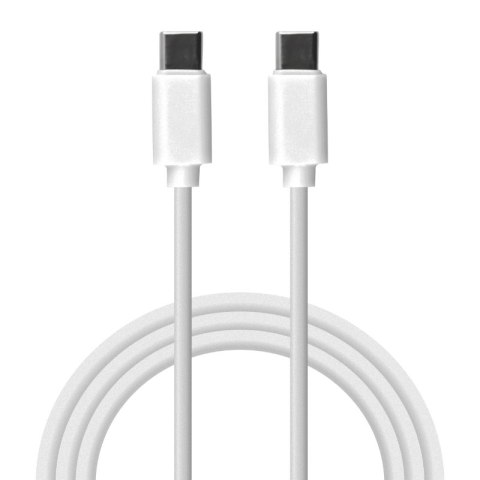 Przewód USB C - C, biały, 2 m