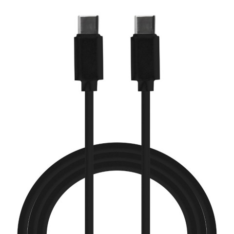 Przewód USB C - C, czarny, 1 m