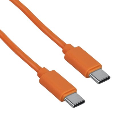 Przewód USB C - C, pomarańczowy, 1 m