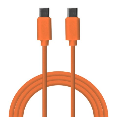 Przewód USB C - C, pomarańczowy, 1 m
