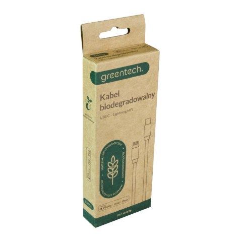 Przewód USB C - Lightning MFI, biodegradowalny, 1 m DPM