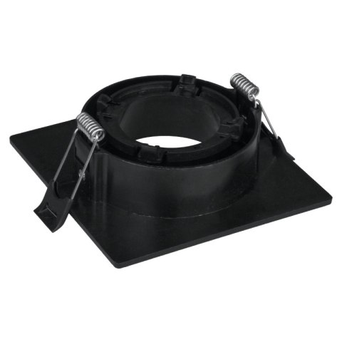 Ramka do oprawy GU10, regulowana, natynkowa, kwadratowa, czarna