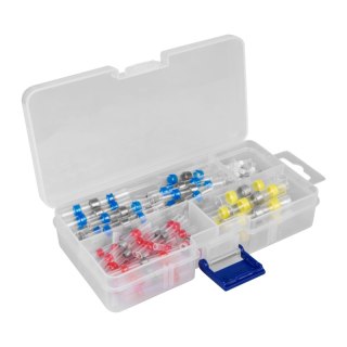 Szybkozłączki przelotowe z cyną, termokurczliwe, 100 szt.