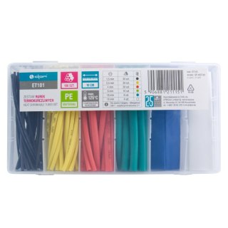 Zestaw rurek termokurczliwych 10 cm, 100 szt., mix kolorów DPM