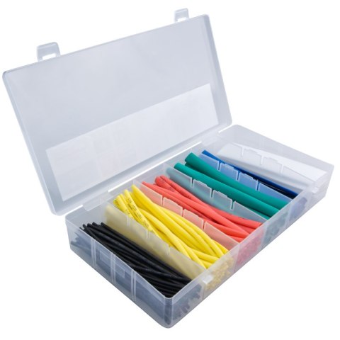 Zestaw rurek termokurczliwych 10 cm, 100 szt., mix kolorów DPM