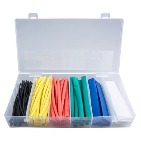 Zestaw rurek termokurczliwych 10 cm, 100 szt., mix kolorów DPM