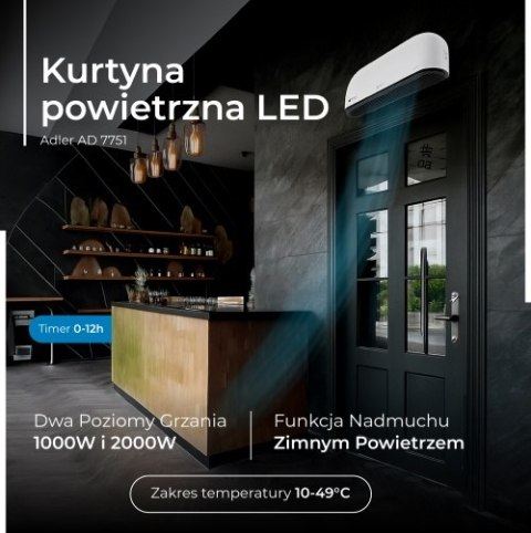 Adler Kurtyna powietrzna LED