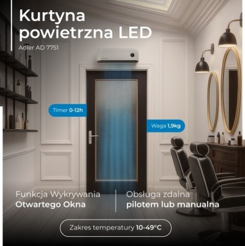 Adler Kurtyna powietrzna LED