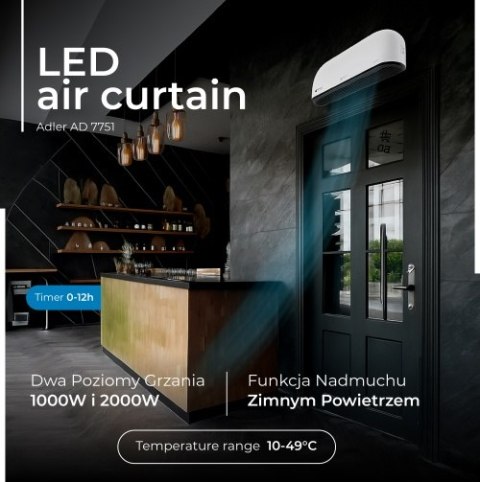 Adler Kurtyna powietrzna LED
