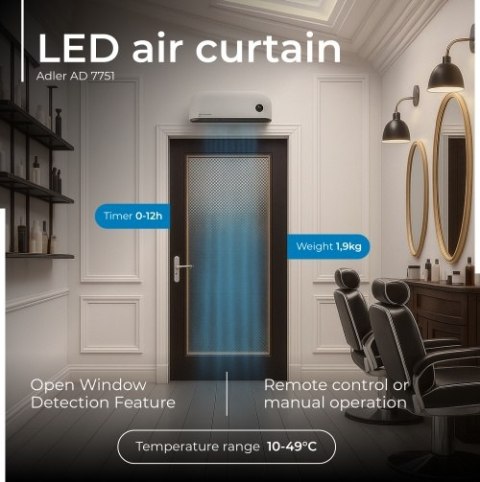 Adler Kurtyna powietrzna LED
