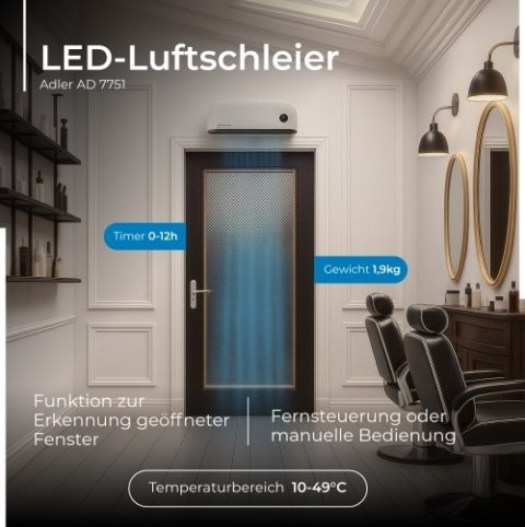 Adler Kurtyna powietrzna LED