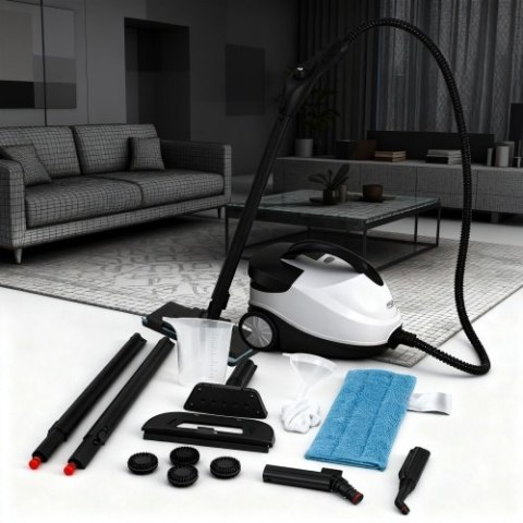 Adler Myjka parowa 4w1 | Mop parowy | Czyścik do tapicerki | Myjka do szyb |