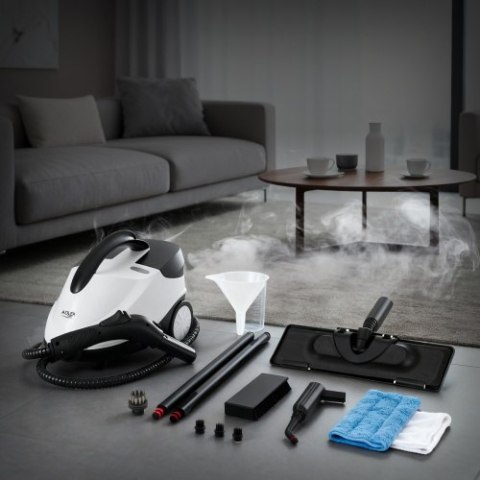 Adler Myjka parowa 4w1 | Mop parowy | Czyścik do tapicerki | Myjka do szyb |