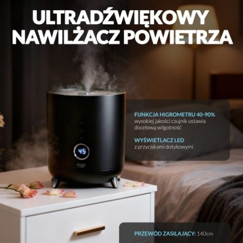 Adler Nawilżacz ultradźwiękowy LED
