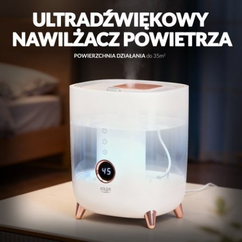 Adler Nawilżacz ultradźwiękowy LED