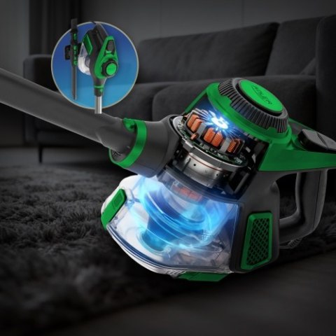 Adler Odkurzacz pionowy przewodowy z elektroszczotką LED | Siła ssania 15 000 Pa | Filtr HEPA 13