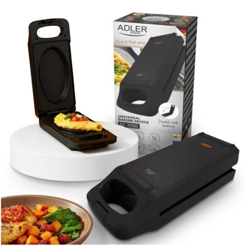 Adler Opiekacz wielofunkcyjny - opiekanie, pieczenie, grillowanie