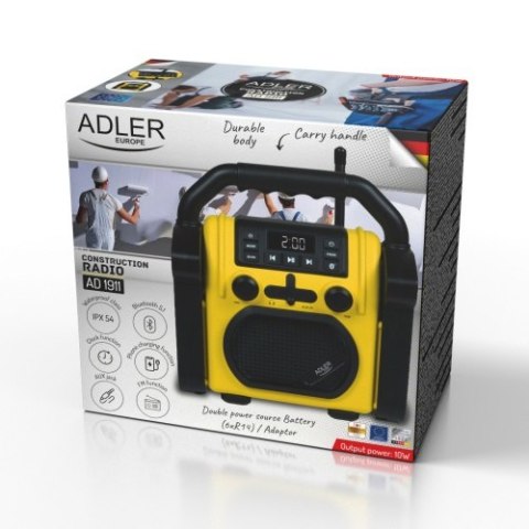 Adler Radio budowlane z Bluetooth - IPX 54