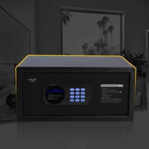 Adler Sejf z kodem elektronicznym i zamkiem