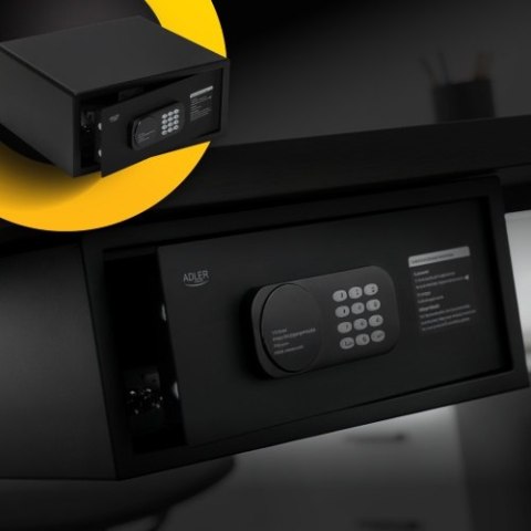 Adler Sejf z kodem elektronicznym i zamkiem