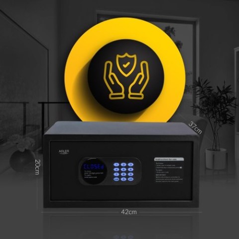 Adler Sejf z kodem elektronicznym i zamkiem