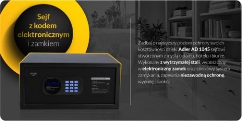 Adler Sejf z kodem elektronicznym i zamkiem
